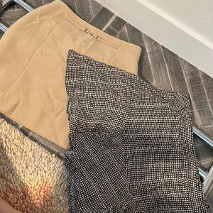 2 for 1 - skirts!! Barely worn. Browns. Short.